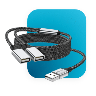 Câble USB en Y