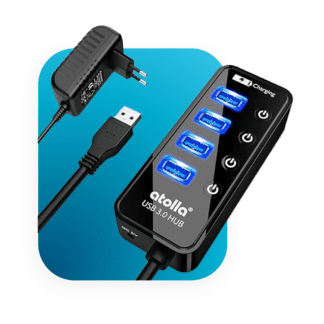 Hub Alimenté USB - 4 Ports