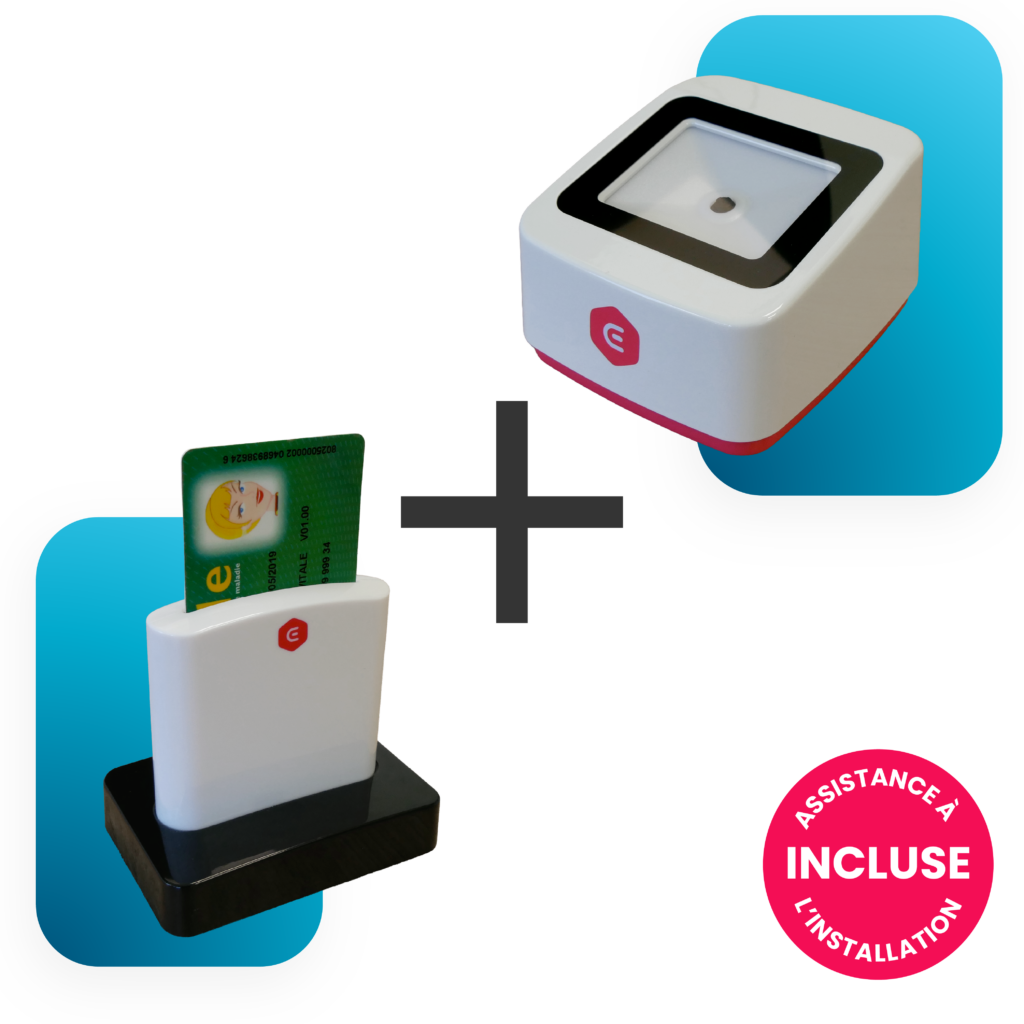 Pack lecteur QR et carte vitale