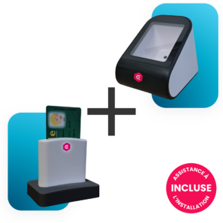 Pack lecteur QR et carte vitale