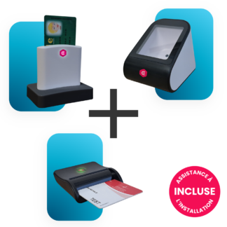 Pack lecteur QR, carte vitale et CPS
