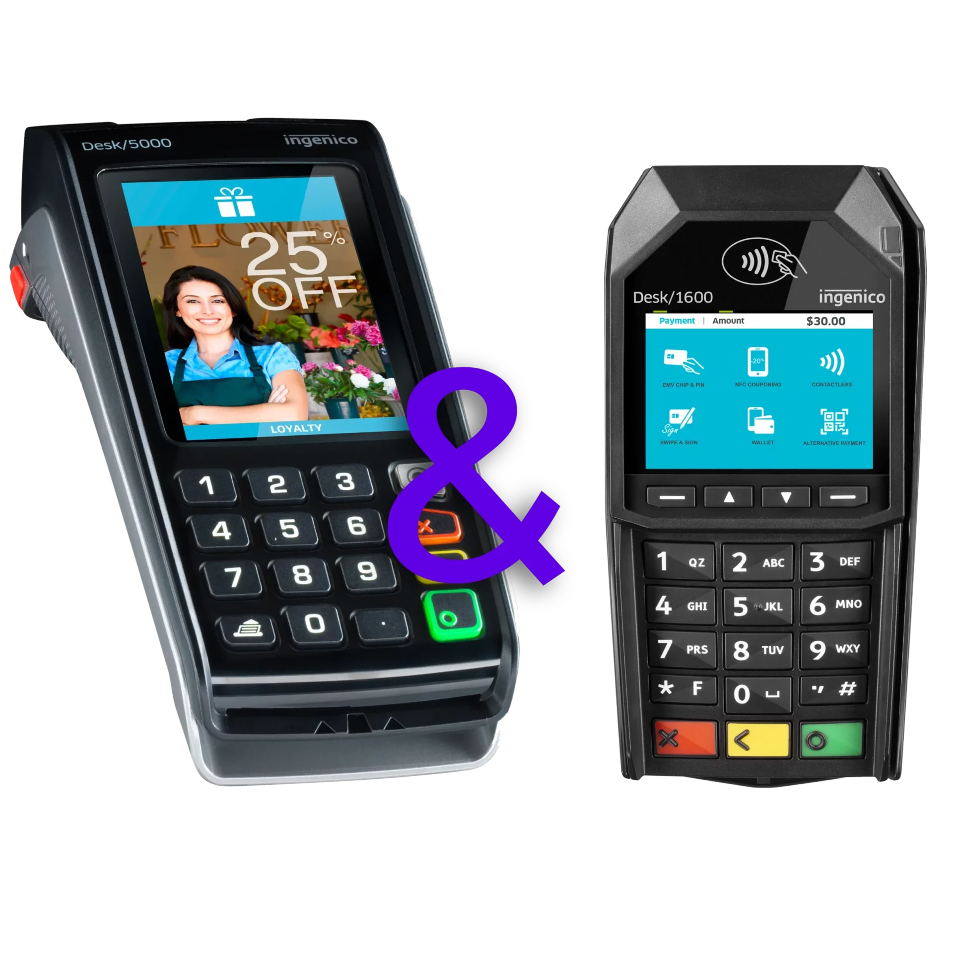 Pack TPE Ingenico Desk 5000 & Pinpad Desk 1600